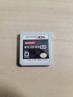 Nintendo 3DS Metal Gear Solid 3D Snake Eater Auténtico Probado Juego Solo En muy buena condición Foto 1 de 4