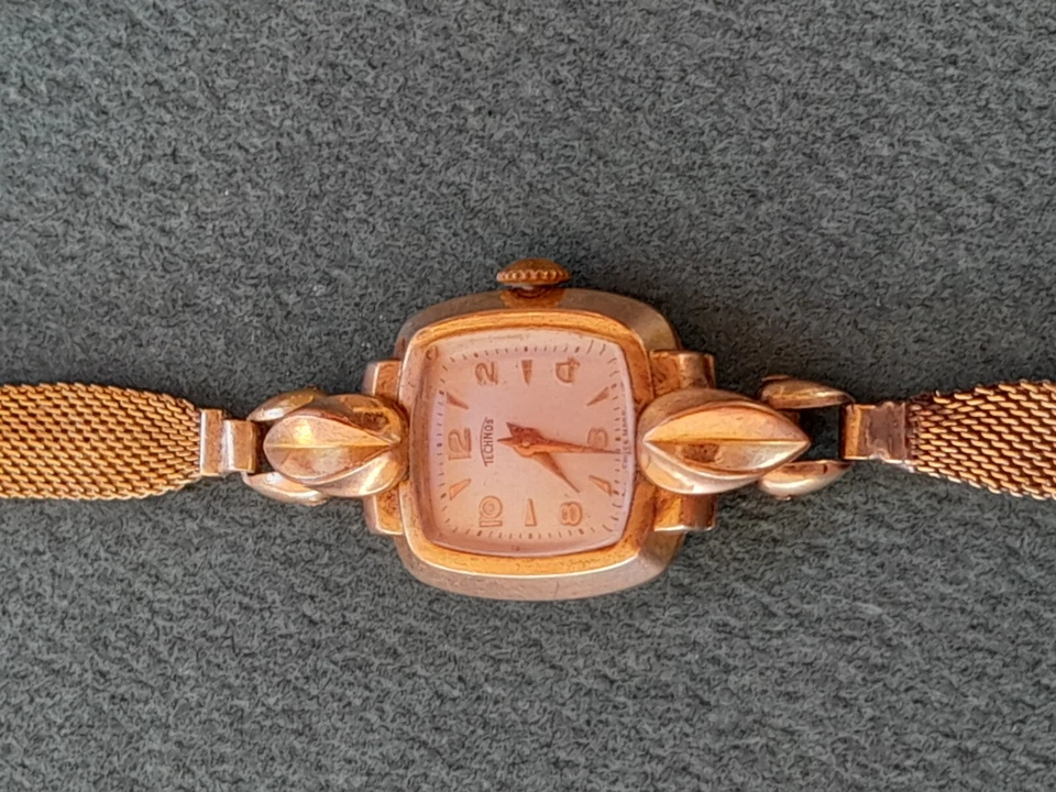 Reloj suizo vintage TECHNOS cuerda manual para mujer _2444 Foto 1 de 4