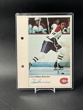 1971-72 FRANK MAHOVOLICH CANADIENS COLUMBIAN/TORONTO SUN NHL ACTION PLAYERS CARD