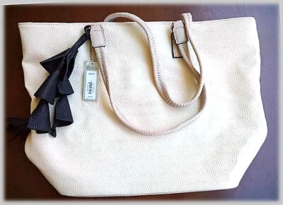 Bolso de Mano Mujer Apt 9 Borla Suave Atada - Cuero Sintético - Nuevo con Etiquetas Foto 1 de 4