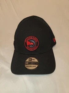 NEW ERA 39 THIRTY NBA ATLANTA HAWKS NEO MESH MENS HAT BLACK MEDIUM LARGE NEW - Picture 1 of 8