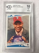 2005-06 Topps CHARLIE VILLANUEVA Rookie Card Raptors #227