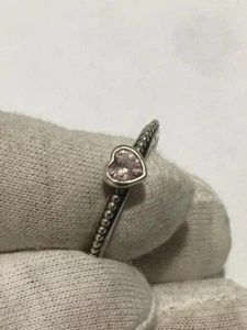 Pandora Ring Original Vintage Size 17 Hallmark Silver Natural stone Jewelry - Picture 1 of 8