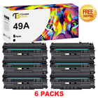 6X Black Toner Cartridge Q5949a 49A Compatible With Hp Laserjet 3390 1320Nw 1160