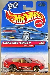 1999 Vintage Hot Wheels #970 Sugar Rush Series ll 2/4 JAGUAR XK8 Red w/Gold Lace - Picture 1 of 5