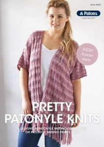 PATONS PRETTY PATONYLE KNITS #8024- PATTERN BOOKLET - Picture 1 of 8
