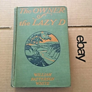 The Owner Of The Lazy D. 1919 Vintage Western Book SALOON SHOT OUT Frontispiece - Picture 1 of 6