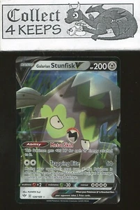 Galarian Stunfisk V 128/189 Ultra Rare Darkness Ablaze Near Mint Pokemon TCG - Picture 1 of 2