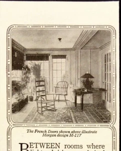 1916 Morgan Sash & Door Co. French Doors Chicago Oshkosh Baltimore Print Ad - Picture 1 of 7