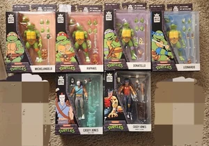 The Loyal Subjects BST AXN All Turtles And 2 Different Casey Jones 6 Figures - Picture 1 of 2