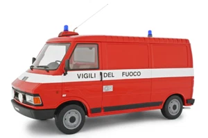 Fiat 242E Diesel Vigili Del Fuoco Red 1984 Van LAUDORACING LM107BVF 1/18 242 - Foto 1 di 7