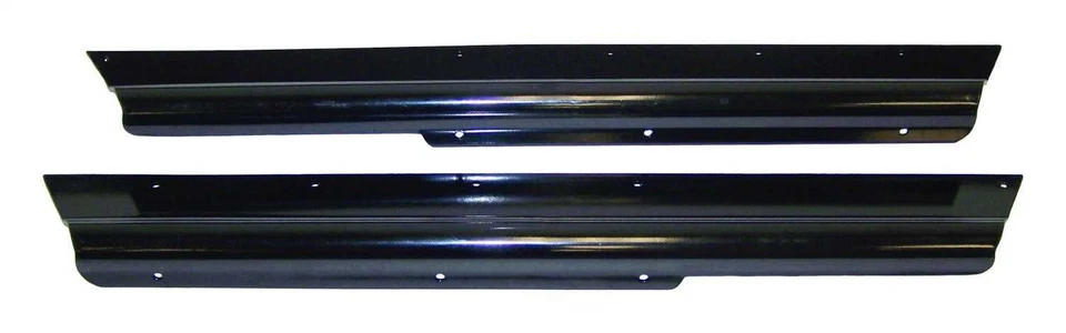 FITS 1997-2006 JEEP WRANGLER TJ HD GLOSS BLACK POWDER COATED ROCKER PANEL GUARDS - Image 1 of 1