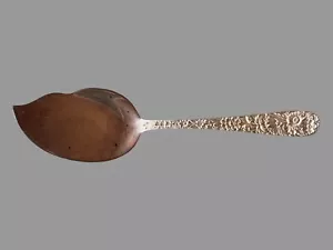 Kirk & Son Stieff Sterling Silver Repousse 6-3/4" Large Jelly Server Monogrammed - Picture 1 of 5