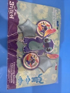 Stitch 5pc Foil Balloon Bouquet LILO AND STITCH BIRTHDAY PARTY KIT - Bild 1 von 8