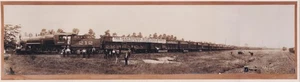 Monon RR 4-8-0 locomotive Warman noir Chamberlain 35 wagons complets chevaux photo - Photo 1/1