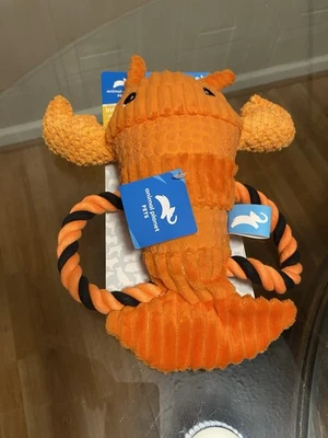 Animal Planet 🦞 Cuerda interactiva langosta juguete para perro con clinker y chirrido 14” Foto 1 de 4