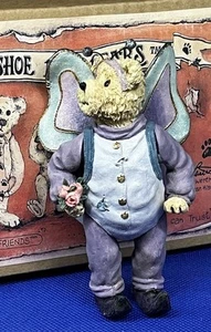 Boyds Bears Flutterby Bear Shoe Box Bear Resin Figurine 3255 - Picture 1 of 5