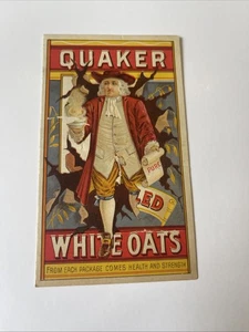 Quäker reinweißer Hafer Morning Glories Werbung Carqueville Litho Heft - Bild 1 von 2