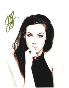 Foto #1 autografiada por Elize Ryd of Amaranthe firmada a mano real 8x10" certificado de autenticidad - Imagen 1 de 2