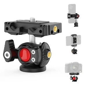 Phone Tripod Mount with 360° Ball Head for DSLR, DSLR, Phone, Monopod - Picture 1 of 7