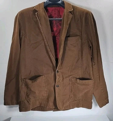 Red Camel Blazer Sport Coat Brown Men's Size L Double Button Front Inside Pocket - Image 1 of 4