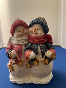 America’s Backyard Snow Friends Pullover Hüte Harz Weihnachten Urlaub Figur 6” - Bild 1 von 9