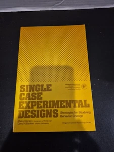 SINGLE CASE EXPERIMENTAL DESIGNS Book By M.Hersen & D.Barlow EUC 1st Edition  - Picture 1 of 3