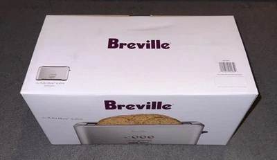 Breville BTA730XL Bit More 4 Slice Stainless Steel Toaster - Brand New - Image 1 of 4