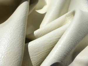 Piel de Cabra Piel Vainilla Cuerpo Completo Granulado Guijarro Textura Acabado Suave - Imagen 1 de 6