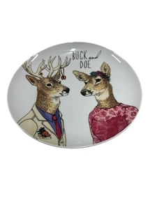 West Elm Rachel Kozlowski Dapper Tier Teller Bock & Reh - SELTEN 8 1/2" - Bild 1 von 4