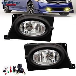 For 2006 - 2008 Honda Civic Sedan Fog Lights Driving Lamps w/Wiring Switch Kit