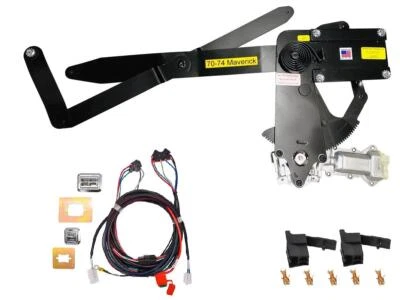 1970-1974 Ford Maverick Front Doors Power Window Kit with Nostalgic Switches Foto 1 de 4