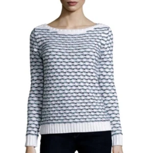 Women's XL, Multi Stripe Sweater Long Sleeve Pullover Cable Knit Sweaters (#D1) - Picture 1 of 5