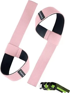 Correas de muñeca de levantamiento de pesas Gradient Fitness para levantamiento de pesas unisex en rosa - Imagen 1 de 6