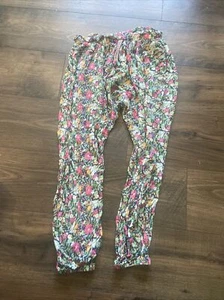 Matilda Jane 100% Rayon Flower Capri Pants Girls Size 14 - Picture 1 of 3