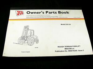 Jcb 930 2 930 4 Rough Terrain Forklift Lift Truck Owner Parts Manual Book Oem Ebay