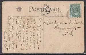 Canadá - Nov 1909 Weymouth North & Deep Brook, NS anillo dividido cancelado - Imagen 1 de 2