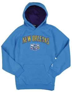 Adidas NBA Basketball Youth Boys New Orleans Hornets Pullover Hoodie, Blue - Picture 1 of 5
