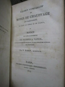 Rare Treatise on Heating Systems in Russia and France, 1829, +++ - Imagen 1 de 11