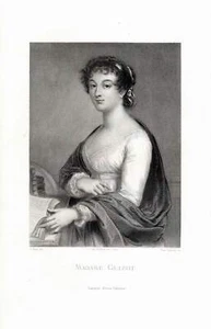 1865 Henriette Guizot de Witt France Autorin Frankreich Stahlstich-Porträt - Bild 1 von 1