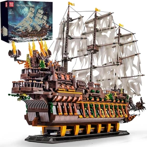 13197 Flying Dutchman Pirate Ship Watercraft, Sailboat Building Block Constructi - Picture 1 of 12