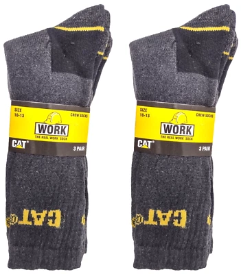 2PACK x 3PAIR=6PAIRS CATERPILLAR CAT REAL WORK QUARTER SOCKS TRUCKER HIKER HILL Foto 1 de 4