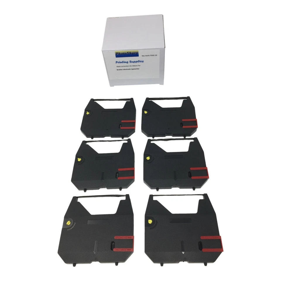 6 black printer Correction ink Ribbon for Panasonic W1025 W1500 W1510 W1550 W900 - Image 1 of 1