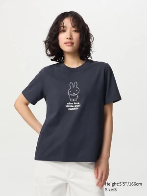 Camiseta Miffy Bunny Gris Oscuro Uniqlo Mujer EE. UU. Talla XS-XL Foto 1 de 4