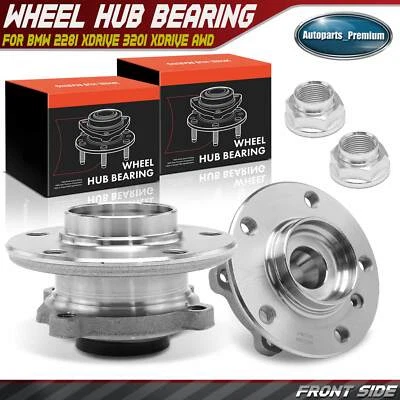2x Front LH &RH Wheel Bearing Hub Assembly for BMW 228i xDrive 320i xDrive AWD - Image 1 of 4