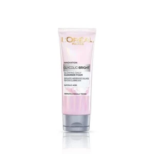 Limpiador facial espumoso diario brillante glicólico L'Oréal Paris, 50 ml - Imagen 1 de 4