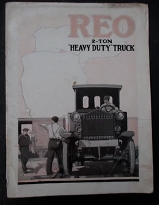 Folleto ilustrado de camión pesado REO 1916 2 toneladas - Imagen 1 de 6