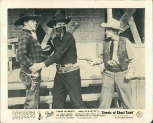 STREETS OF GHOST TOWN CHARLES STARRETT 1950 LOBBY CARD
