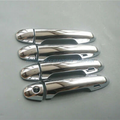 Cubierta de manija cromada moldura moldura para Toyota Highlander 2014-2019 sin llave Foto 1 de 4