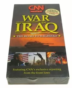 CNN WAR IN IRAQ VHS video tape FACTORY SEALED seal movie live battle footage - Foto 1 di 12